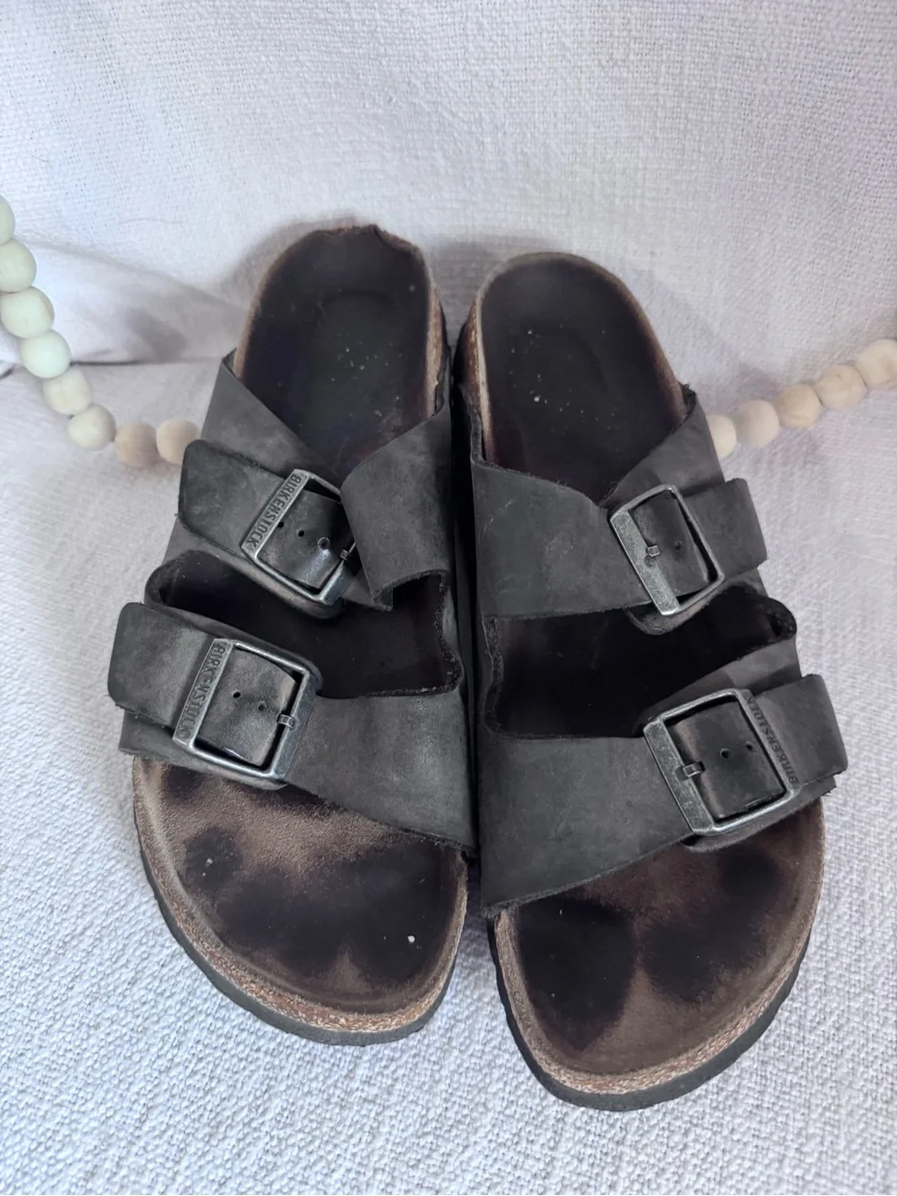 Birkenstock Slides Arizona Soft Footbed Flat Open Toe Sandals Mens US10